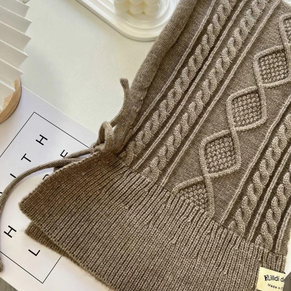 Gehörschutz-Winter-Sturmhaube, Kaschmir-Nackenwärmer, Pullover-Mütze