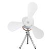 Battery Operated Ceiling Fan with Light Portable Camping RV Tent Fan with Remote for Office Dorm