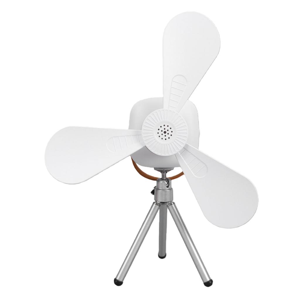 Battery Operated Ceiling Fan with Light Portable Camping RV Tent Fan with Remote for Office Dorm