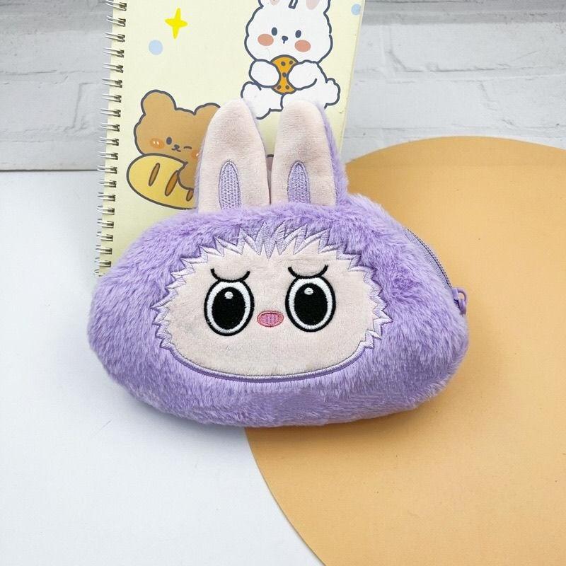 Tegneserie penal søt plysj sminkepose student stor kapasitet oppbevaringspose for skrivesaker