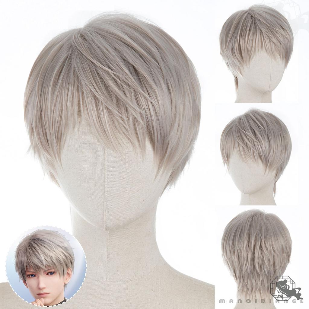 High Quality Love And Deepspace Rafayel Zayne Xavier Cosplay Wig 30cm Short Heat Resistant Synthetic Hair Anime Wigs