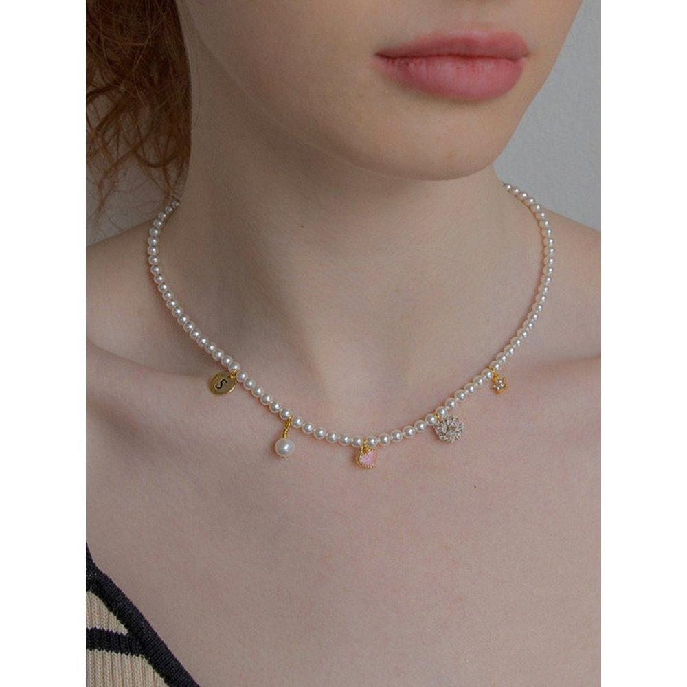 

5 Mini Pendant Pearl Necklace U