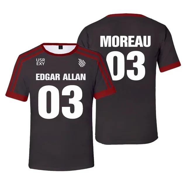 

Новая футболка Foxhole Court Edgar Allan Ravens Lacrosse Jersey для косплея MORIYAMA KNOX 3D для мужчин/женщин, одежда, топы для лакросса S