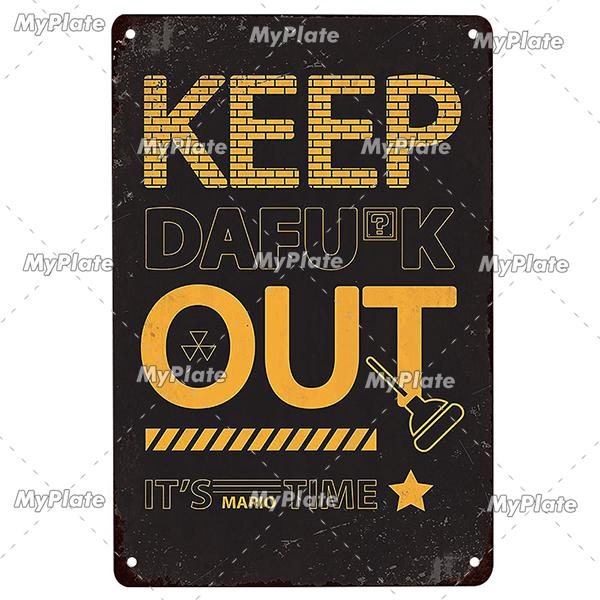 [MyPlate] Game Metal Sign Retro Sign Tin Sign Indoor Party Sign Pub Club Plate Bar Sign Pub Club Plate Summer Home Decor