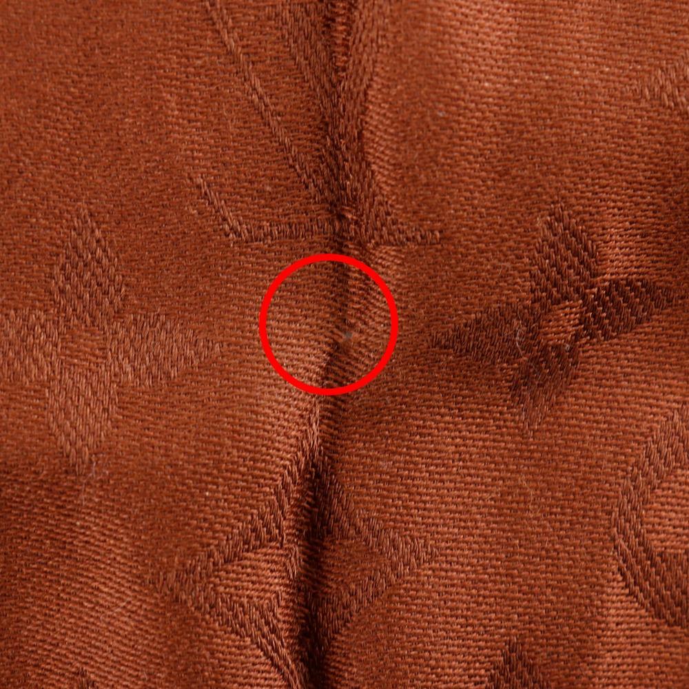 LOUIS VUITTON Monogram Stall Brown silk/wool Women Used