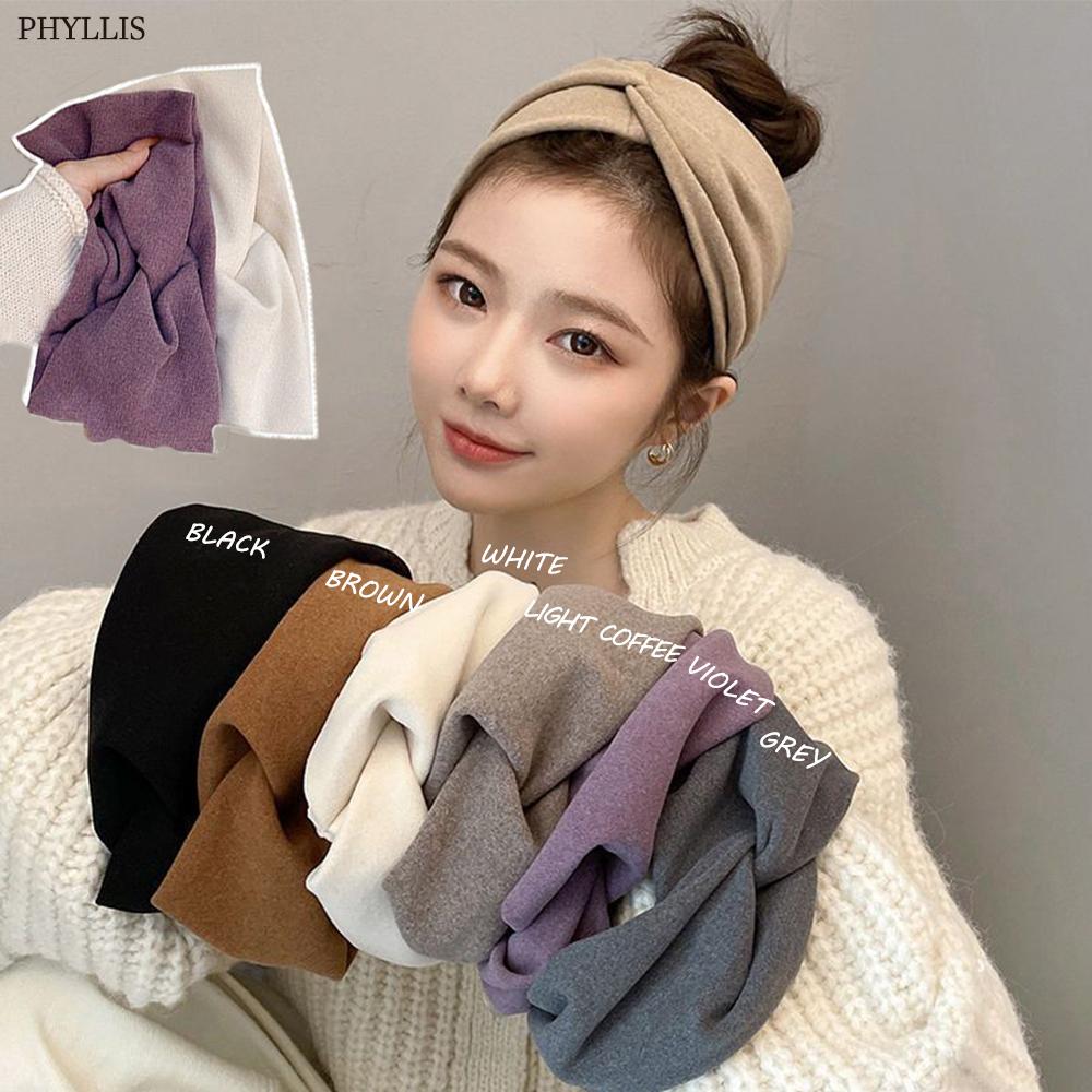 

Широкие повязки на голову для женщин и девочек, однотонные кашемировые повязки на голову, эластичные спортивные тюрбаны для йоги, повязки для волос, ленты для волос