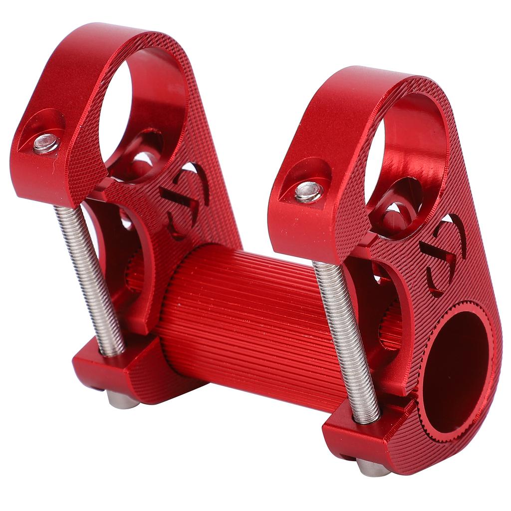Bicycle Double Stem Riser 25.4MM Folding Bike Aluminium Alloy Adjustable Handlebar Stem
