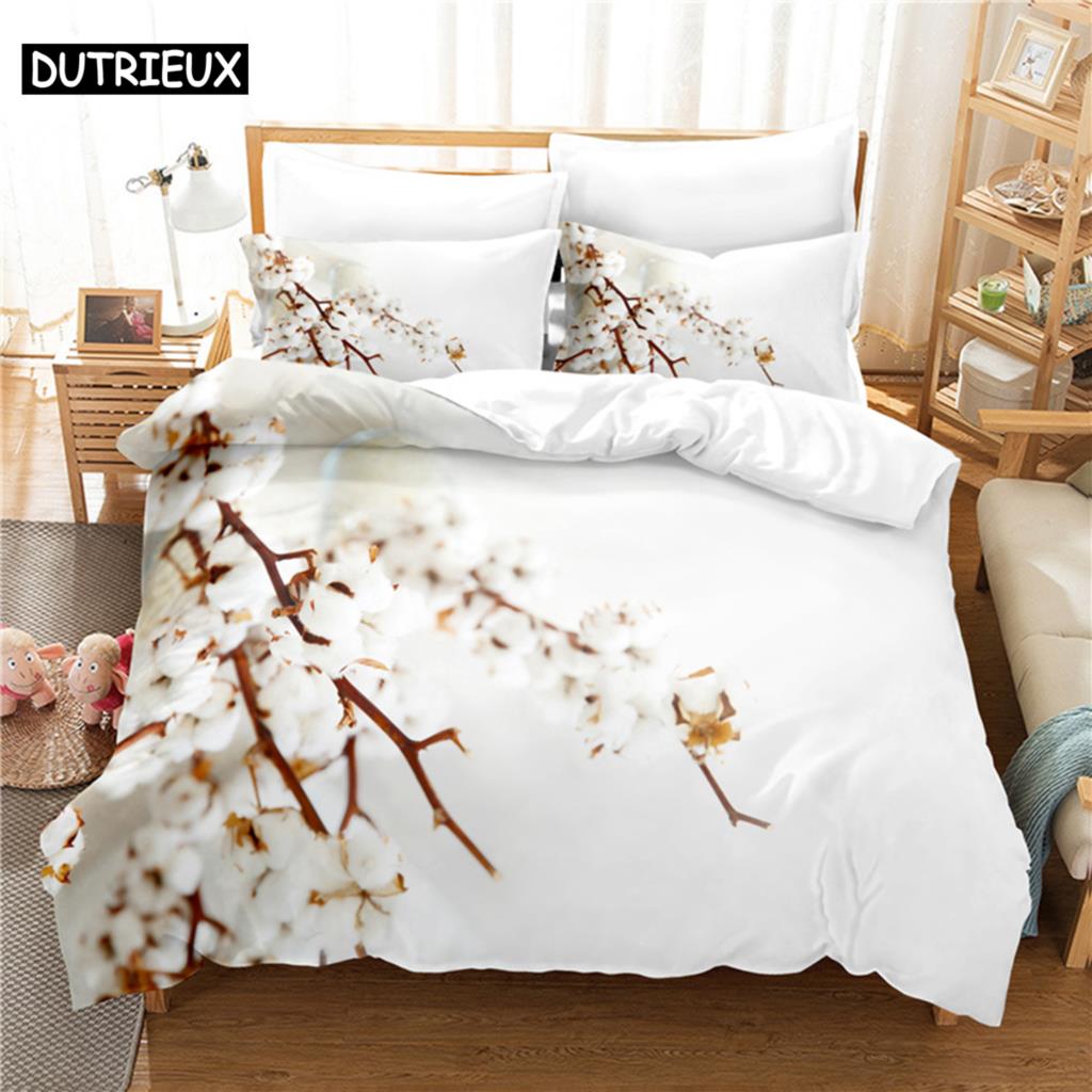 Elegant Flowers Bedding Set Duvet Cover Set 3d Bedding Digital Printing Bed Linen Queen Size Bedding Set Fashion Design