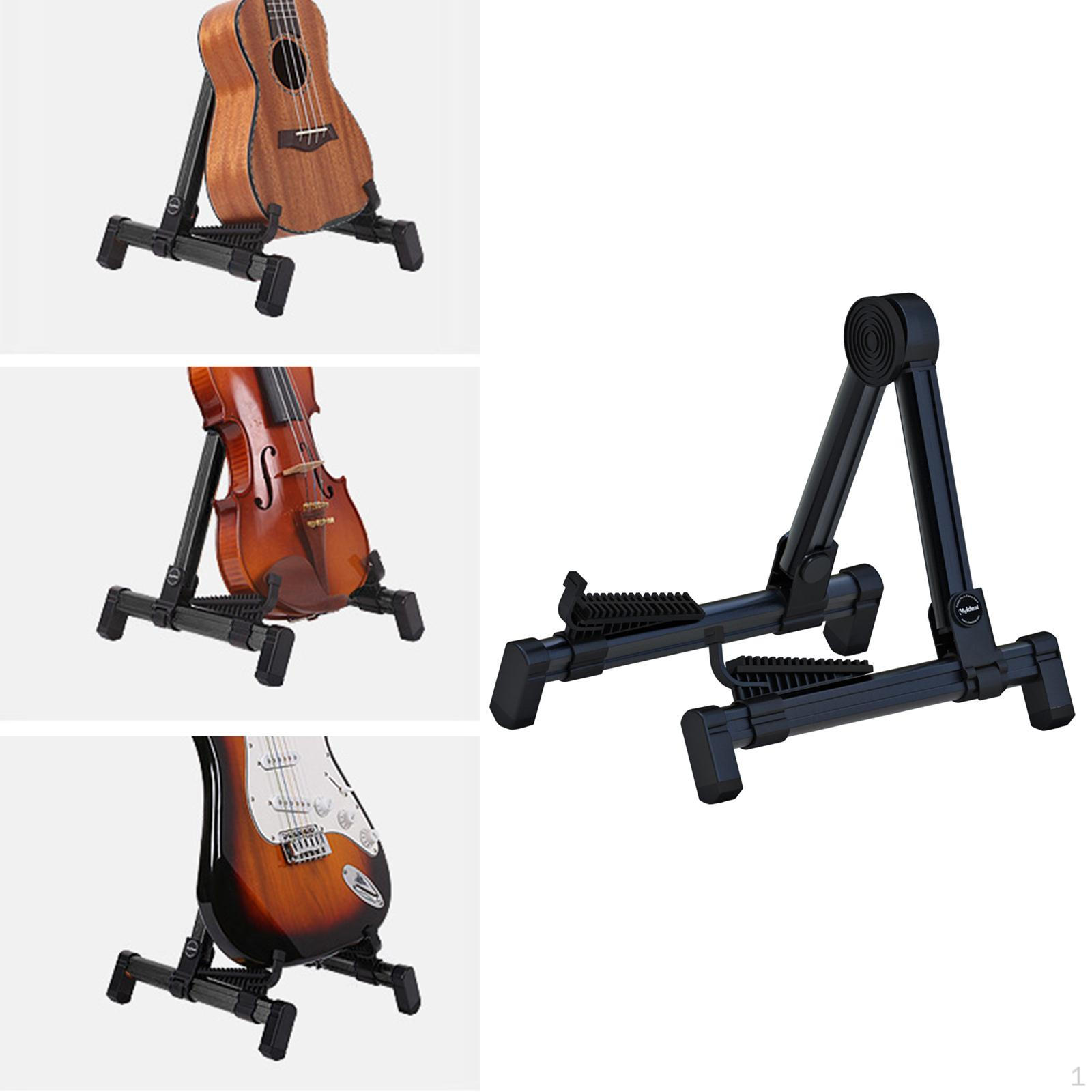 

Aluminum Guitar Stand, Music Universal Lightweight And Stable Floor Standing Stand for Black