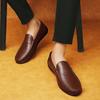 Luxury Men Boat Shoes Genuine Leather Breathable Mens Loafers Shoes Male Moccasins Flat Footwear Slip On Men Casual Summer Shoes