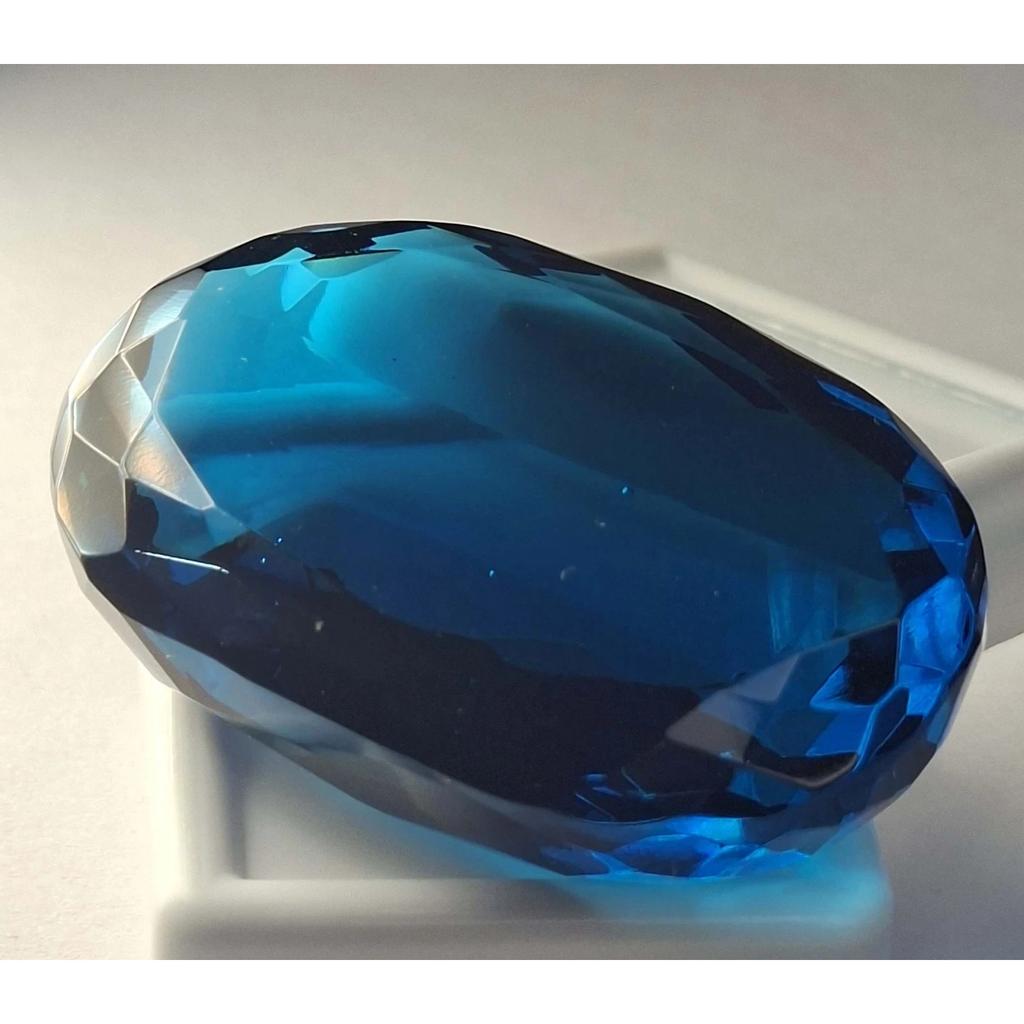 Oval Cut Lab Created Blue Indicolite Tourmaline 115-117 Ct Beautiful Gemstone