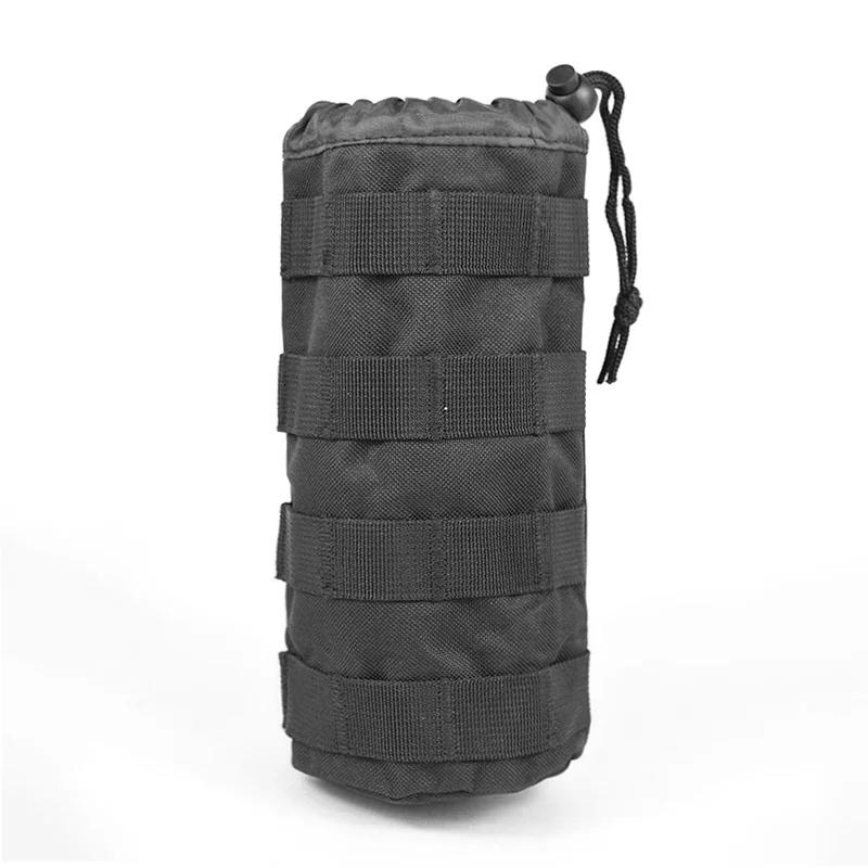 

Tactical Water Bottle Waist Bag Outdoor Field Use Molle Seal Waist Pouch Military Fan Accessories чорний