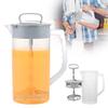 Mixing Pitcher for Drinks 2000ml Mixing Water Pitcher with Lid Wide Mouth Juice Mixing Container with Plastic Blades and Mixer