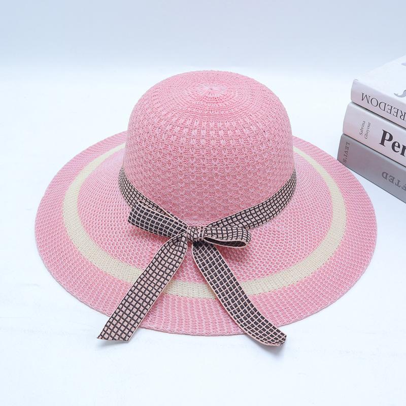 Straw Straw Hat Women's Big Eaves Beach Hat Summer Shading Sun Hat Outdoor Travel Seaside Spring and Autumn Versatile