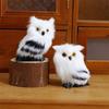 Simulation Owl Animal Model Festival Creative Plastic Ornaments Artificial Plush Toys For Garden Christmas Tree Decorations
