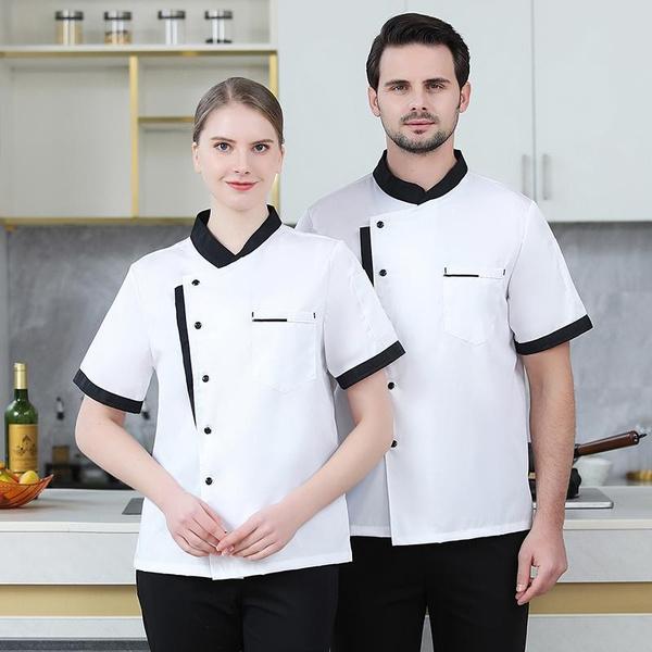 Unisex Chef Jacket Mens Chef Jacket Restaurant Kitchen Chef Uniform Restaurant Hotel Kitchen Cooking Clothes Catering Chef Shirt