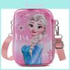 Bolsa Transversal Infantil Elsa de Frozen com Couro PU para Uso Diário e Presente