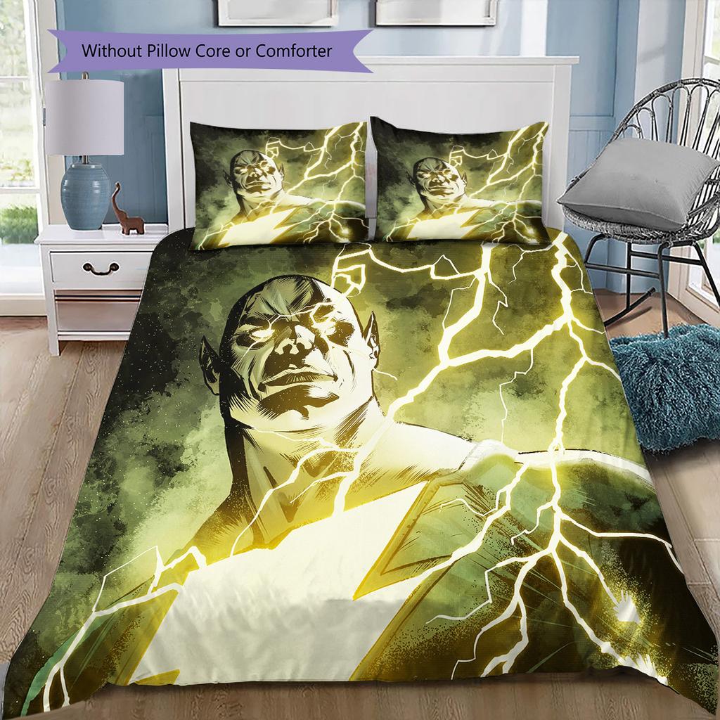Lightning Adam Bedding Set, 1 Duvet Cover & 2 Pillowcases, Suitable for Bedroom, Perfect Gift for Fans