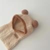 Baby Cute Windproof Ear Protection Balaclava Hat Winter Warm One Piece Scarf Cap Thickened Knitted Hooded Caps Kids Beanies