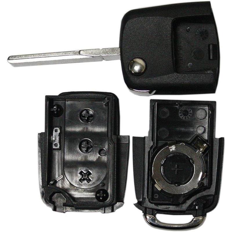 Fit for VW Golf MK5 Passat Beetle  70mm X 35mm X 15mm 3 Buttons FLIP Remote Key FOB CASE FLIPRKFC003