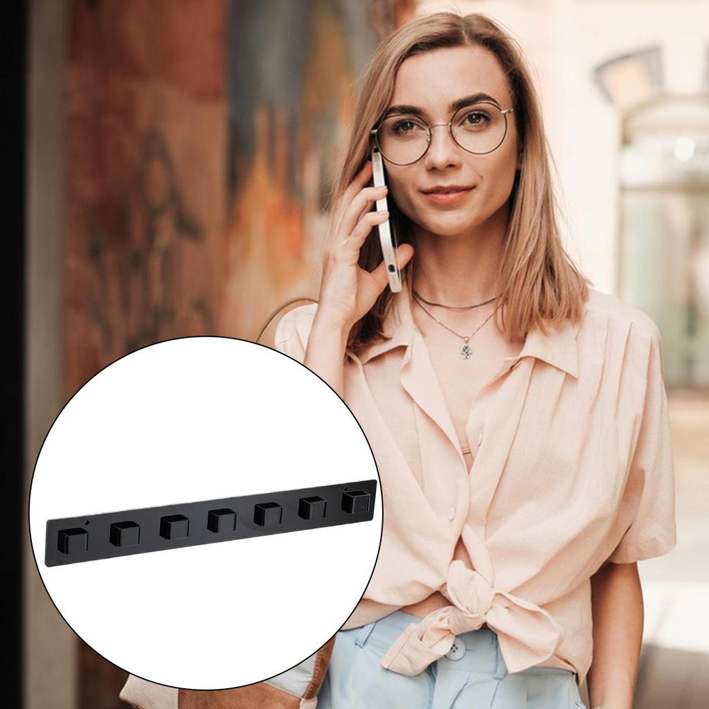 2 Pieces Acrylic Eyeglasses Shelf Wall Mounted Glasses Stand Transparent Acrylic Display Stand 14 Slots Sunglass Organizer