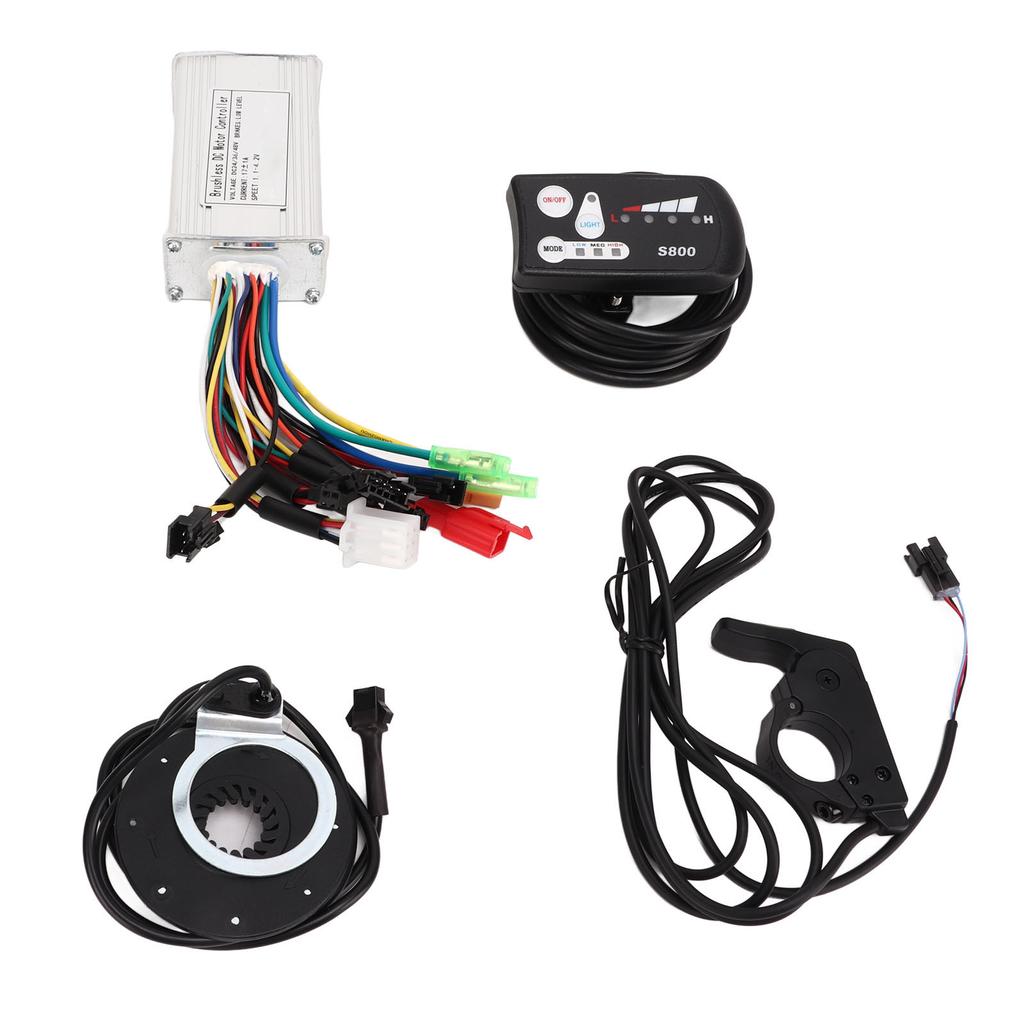 Electric Bike Motor Controller Kit Brushless Motor Sine Wave Controller Booster Thumb Throttle