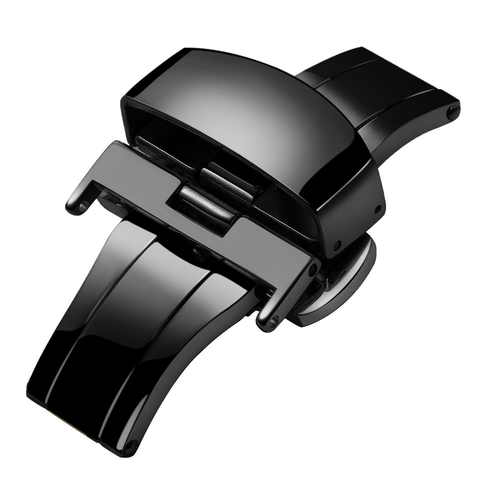 

Пряжка-автомат BINLUN из нержавеющей стали D-образной формы, застежка для кожаного ремешка для часов 14mm