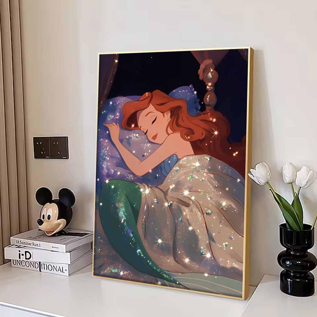 Full Round Diamond Painting The Sleeping Princess Art Rhinestone Picture Mosaic DIY 5D Cross Stitch Embroidery Home Decoration