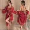 Fan Lei Erotic Underwear Women's Classical Bridal Uniform Perspective Belly Pocket Hanfu
