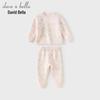DAVE&BELLA Girls' Long-Sleeve Cotton Pajama Set