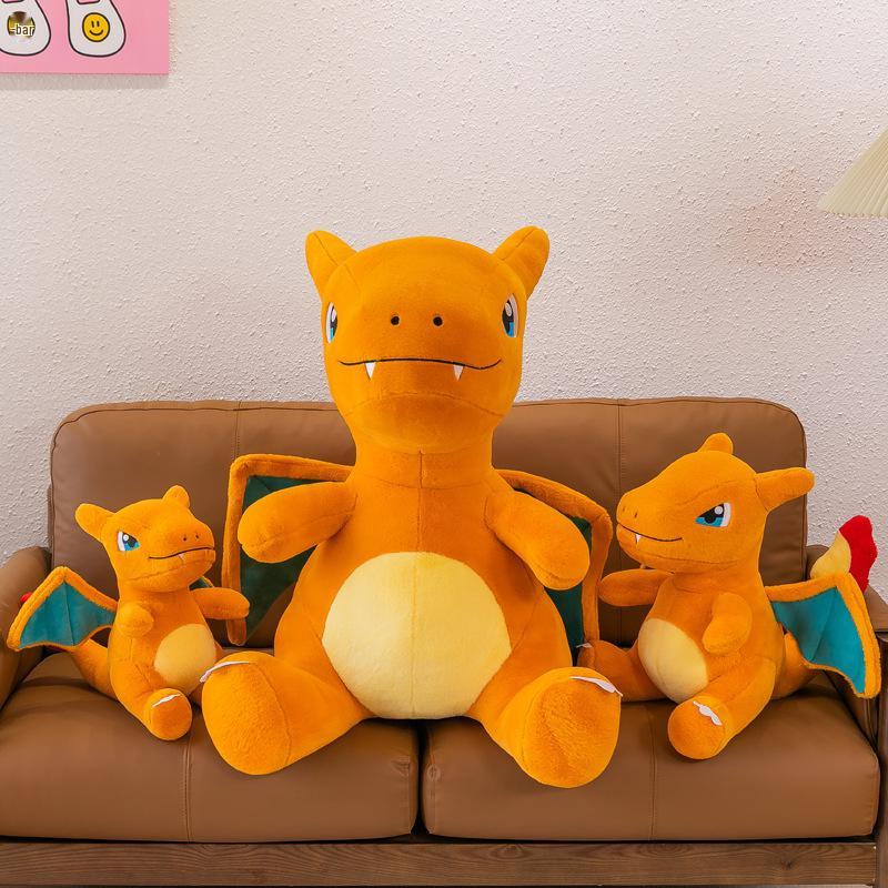 Charizard Rabbit Fur Plush Toy - Dinosaur Pokémon Pillow for Boys & Gift Redemption