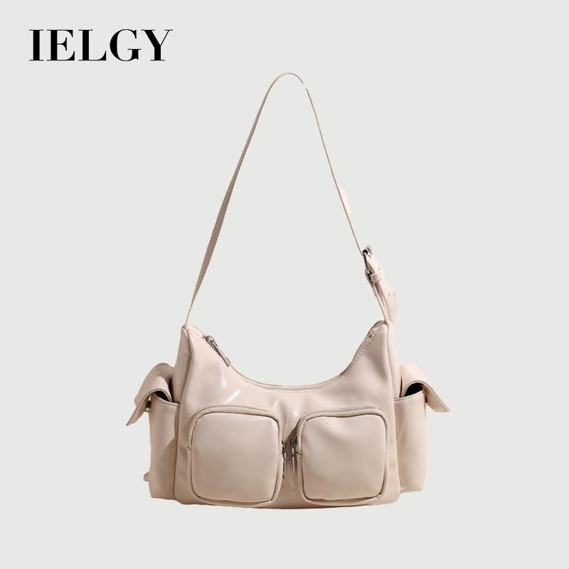 IELGY Ladies Tote Bag Cute Simple Texture Casual Shoulder Armpit Bag