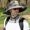 Cappello con ventola solare a tesa larga, protezione UV, ventola di raffreddamento, cappello da pesca, ricaricabile tramite USB, pieghevole, per uomo e donna, cappello da pescatore, escursionismo, cappello da sole