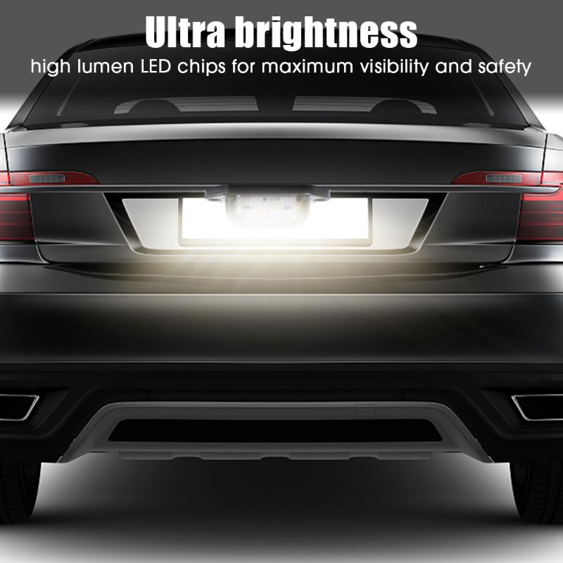 12-24V LED Car Truck License Plate Lights Waterproof White Red Side Marker Light for Car Motorcycle Van SUV Signal Tail Lamp