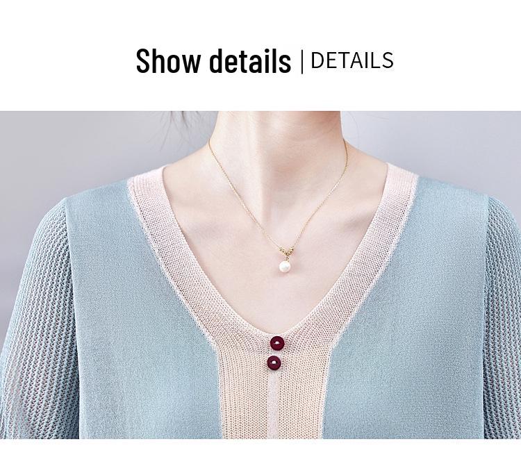 Mother’s Day Stylish Ice Silk Short-Sleeved T-shirt for Middle-Aged and Elderly Women - Summer 2026 Edition