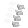 4Pcs NoPunch Power Plug Holder WallMounted Power Cable Organizer Rack Bracket for Home Gray