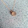 2023 Women's Titanium Steel Necklace with 'Fu' Round Pendant, Elegant Anti-Fade Collarbone Chain