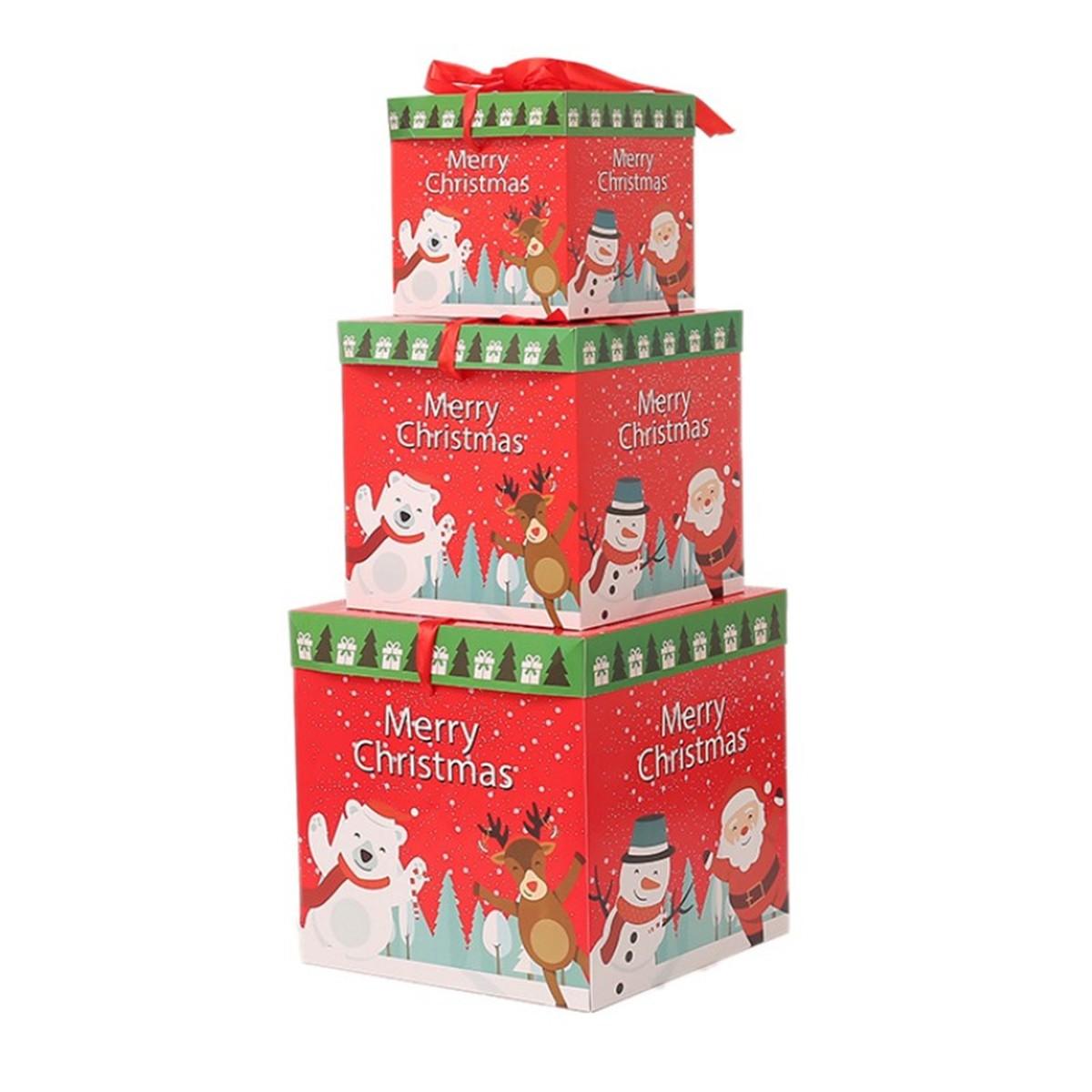 

Seasonal Paper Box Set of 3 Perfect for DIY Projects and Event Decorations