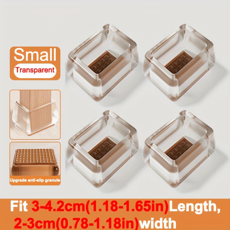Upgrade Thick Super Wearproof Anti-Slip Granule Chair Leg Caps - Fit 0.79-1.18inch To 1.57-1.97inch Diameters and Widths - Plastic -Silent and Durable