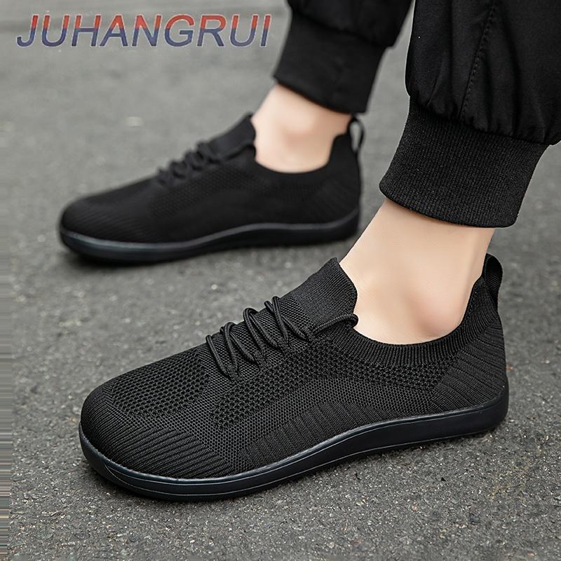Wide Toe Casual Walking Shoes for Men and Women Barefoot Shoes Non Slip Soft Sole Footwear Comfortable Sneakers Breathable Mesh