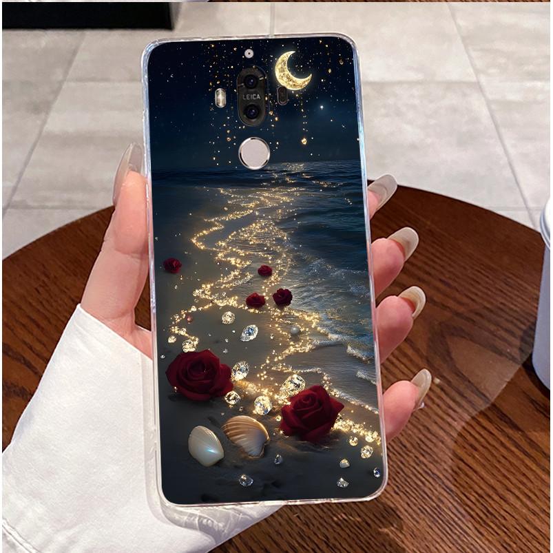 Case For Huawei Mate 9 MHA-L29 MHA-L09 Casing Ultra-thin Slim Clear Soft Silicone Phone Case Luxury Cute Love Rabbit Funny Cover