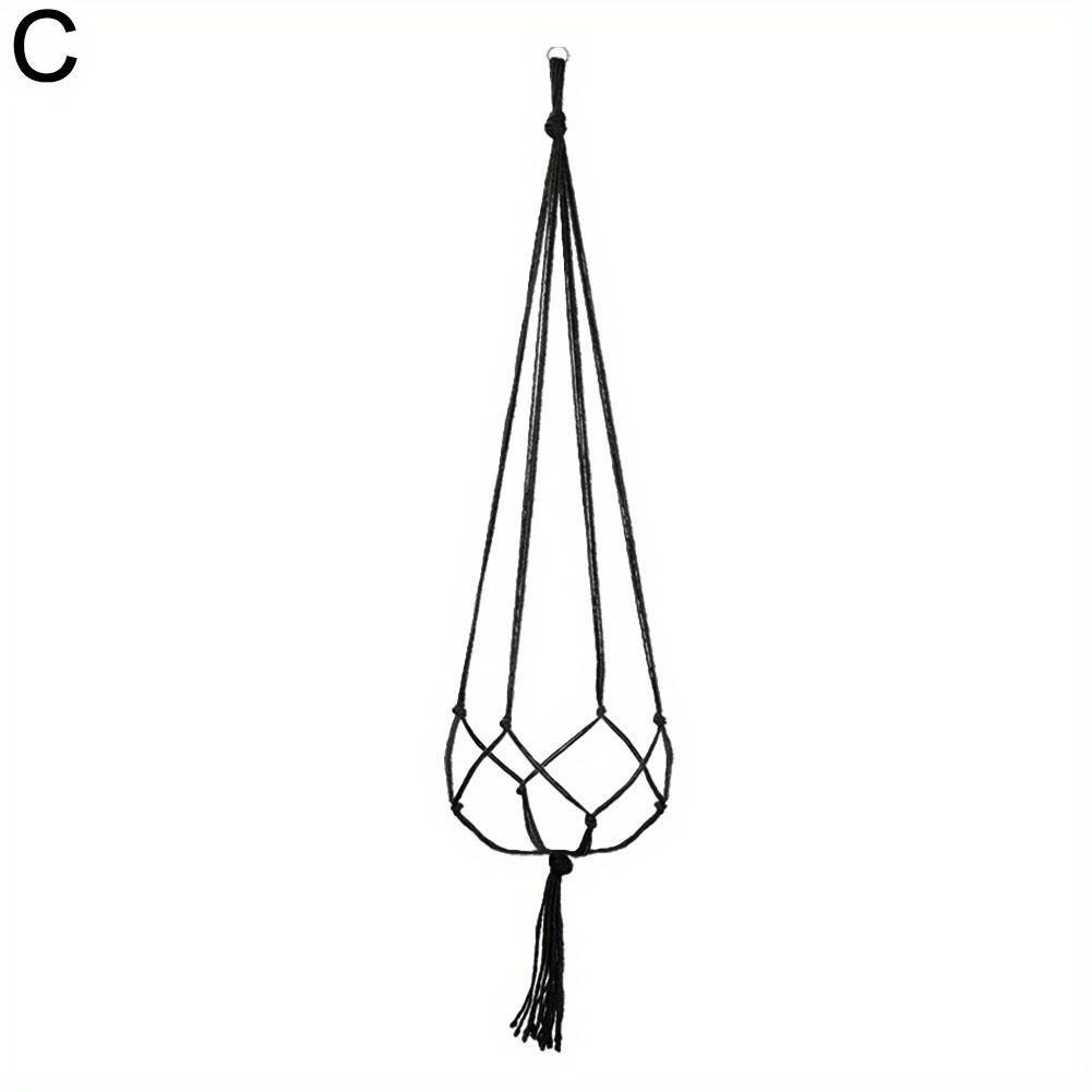 1 Stück Geflochtenes Seil Hängekorb Blumentopf Makramee Netzaufhänger Gartenhalter Handwerk Pflanze Balkondeko Zubehör
