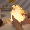 Cute Hedgehog Night Light Baby Girl Squishy NightLight 30 Min Timer Dimmable Nursery Lamp for Kid Toddler Kawaii Bedroom Gift