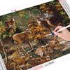 5d Full Painting Diamond Drill Deer Animal Home Decoration Handcraft Art Kits Embroidery