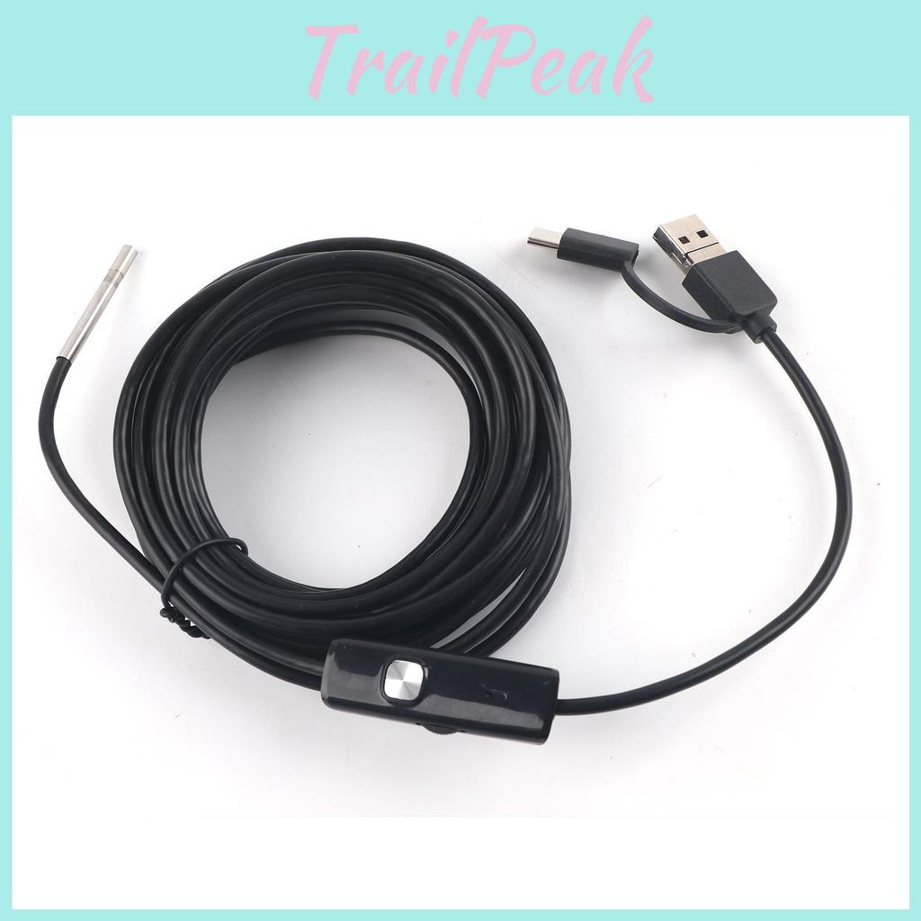 For Android In 3 1 Typec Mobile Phone 39mm Lens High Definition Waterproof Endoscope5m Cable