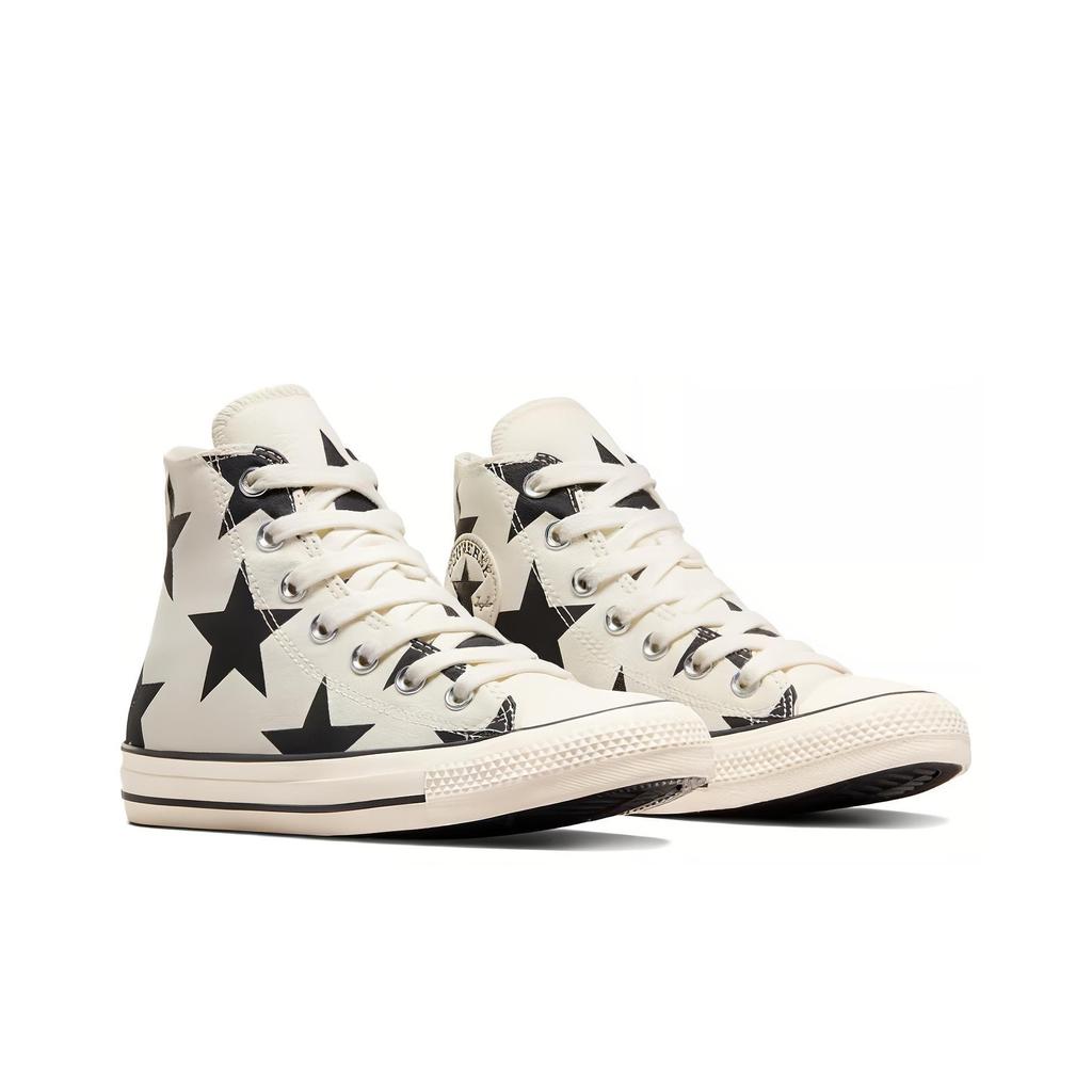 Converse Chuck Taylor Everyday Versatile Durable Breathable High-Top Canvas Shoes Women Sneakers Beige Black A09898C