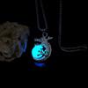 Stainless Steel Luminous Pendant Necklace Punk Style Hip Hop Neck Chains  Halloween