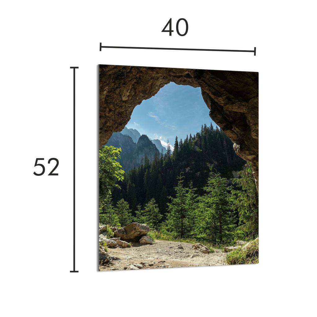 GLAS-SCHNEIDEBRETT 40x52 Bäume