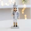 Artisanal Wood Nutcrackers Puppet 16cm Traditional Christmas Centerpieces Decorative King Soldier Figure Toy Ornament