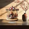 2D Acrylic Christmas Carousel Decoration Ornament Carousel Shape Vintage Decorative Ornament Acrylic Santa Carousel table Decor